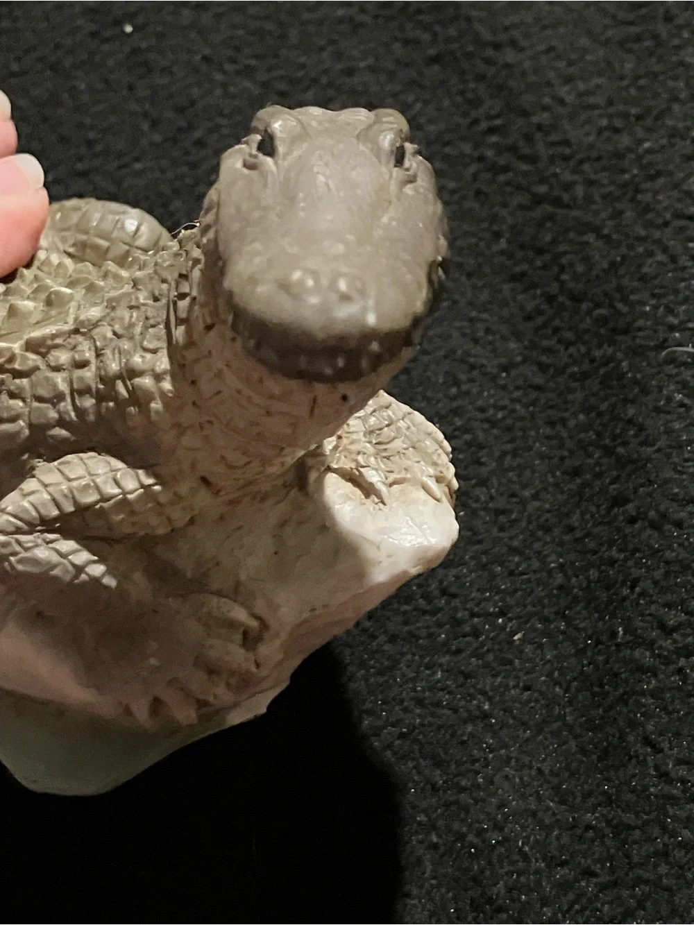 Vintage 1988 Castagna Italy Alligator Crocodile Alabaster Resin Figurine